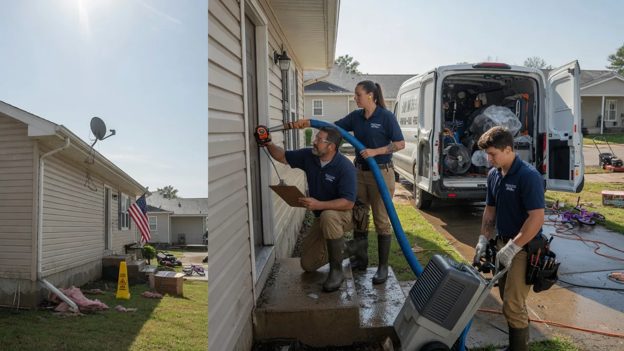Ceiling Water Damage Restoration in South Vienna, OH near me